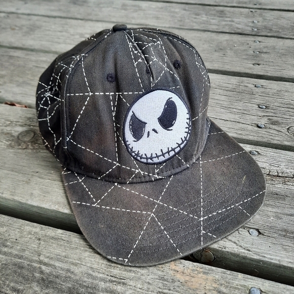 Disney The Nightmare Before Christmas faded black snapback trucker hat - Picture 1 of 10
